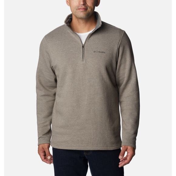 Columbia Great Hart Mountain III Q zip pullover Boulder Heather men's XXL NEW - Picture 1 of 15